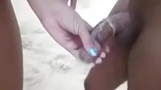 Ragazzo scopa bella ragazza russa di fronte a un vecchie troie amico